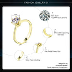 1 Carat Crystal Wedding Ring For Women