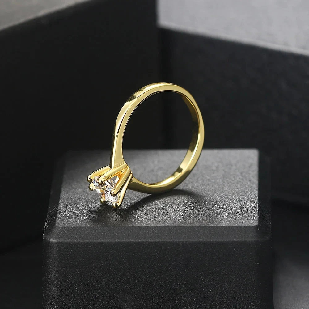 1 Carat Crystal Wedding Ring For Women