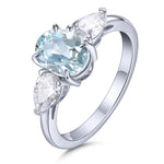 3.6 Carats Genuine Aquamarine Gemstone Light Blue Faced Cut6