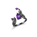 Ballet 1.43Ct Natural Amethyst Gemstone RingsAmethyst 1CHINA
