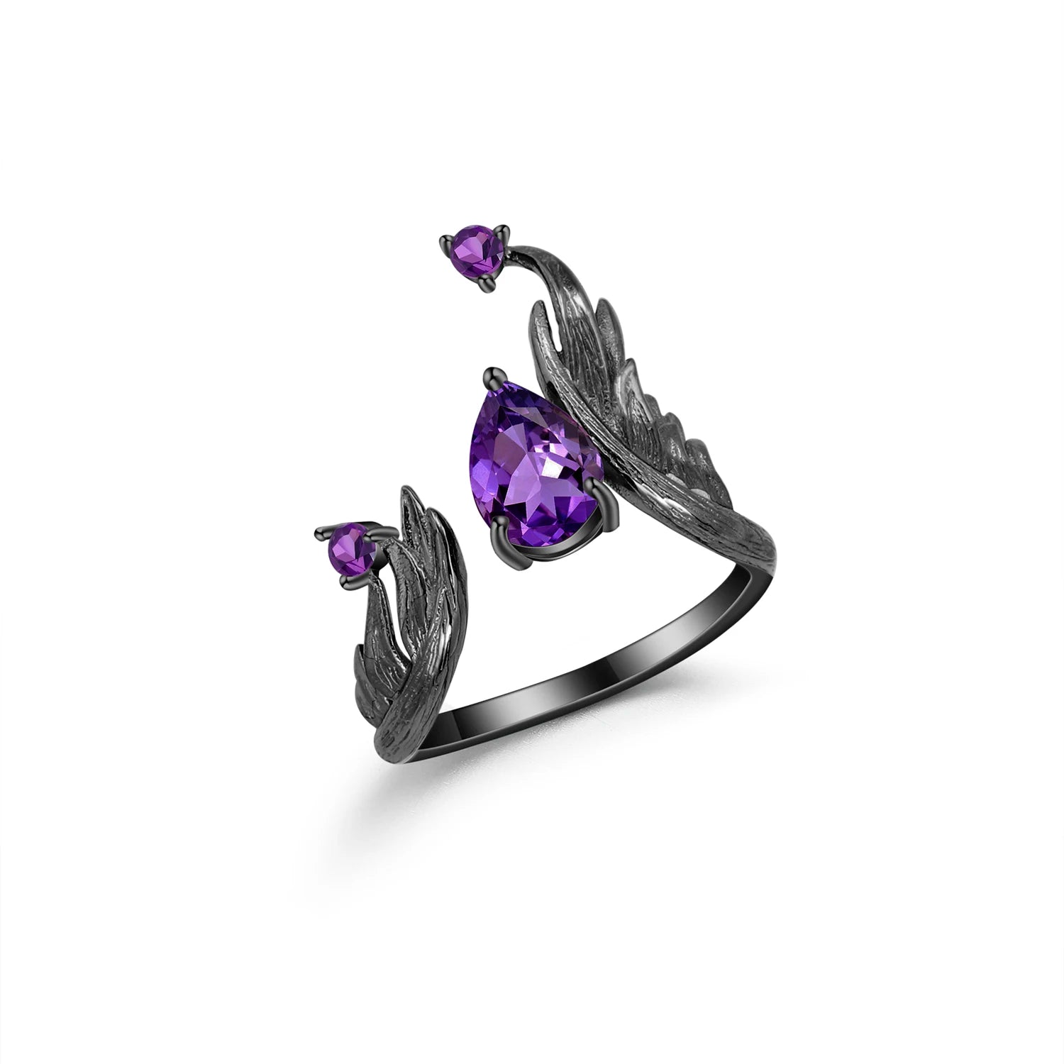 Ballet 1.43Ct Natural Amethyst Gemstone RingsAmethyst 1CHINA