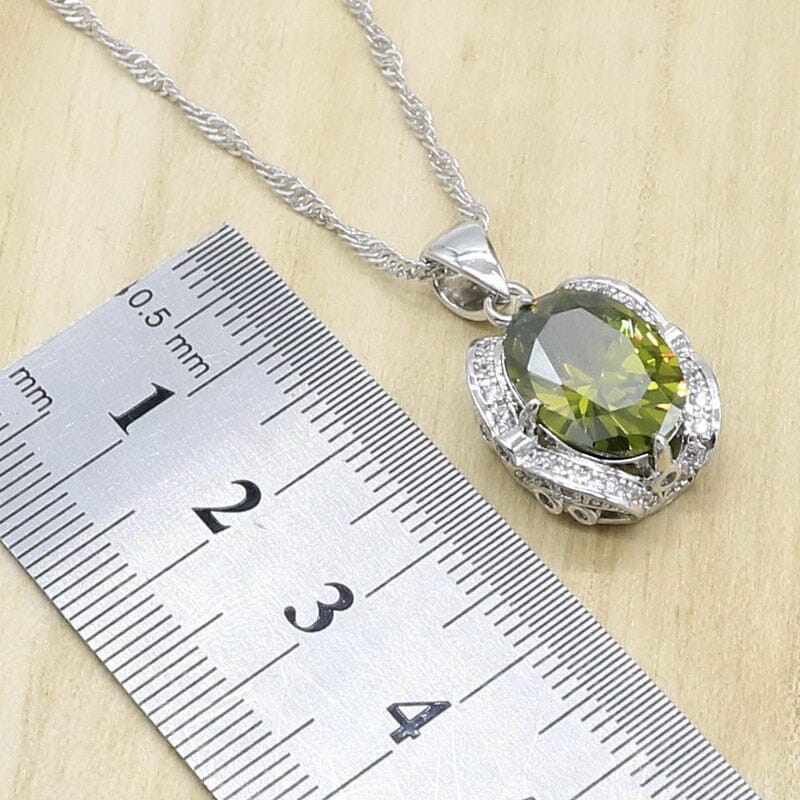 Peridot Multi Colors 925 Silver Jewelry SetJewelry Sets