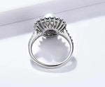 7mm Freshwater Pearl and Sapphire 925 Sterling Silver RingRing