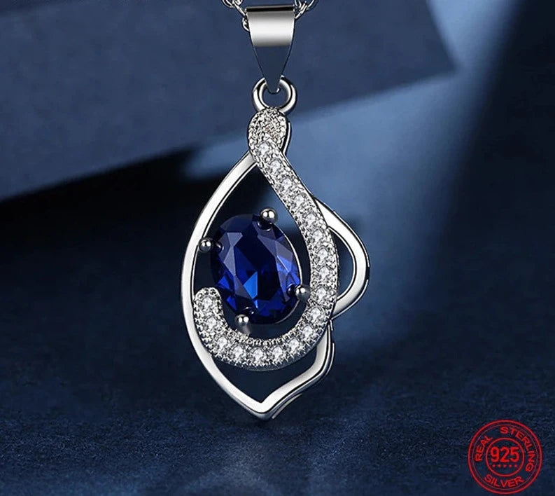 Galant 925 Sterling Silver Ruby Necklaces