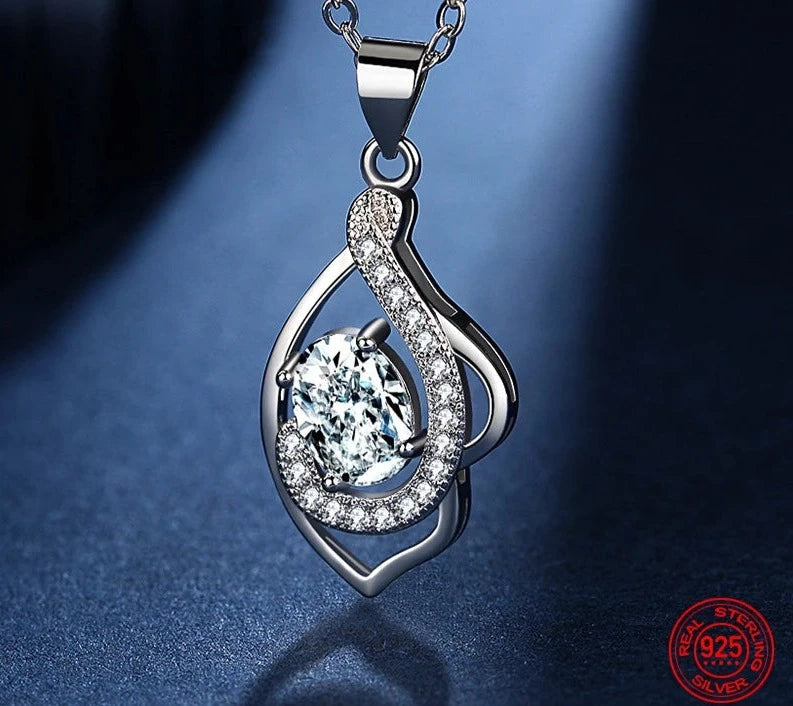 Galant 925 Sterling Silver Ruby Necklaces