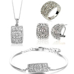 2025 New Design Austria Crystal Jewelry Set For Womensilver set 118