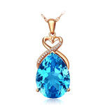 Sapphire 14K Rose Gold NecklaceNecklace