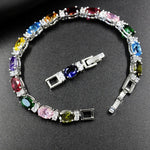 Multi Gemstones 925 Sterling Silver BraceletBracelet
