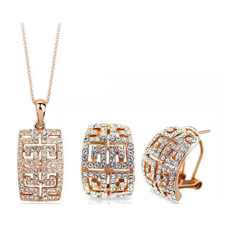 2025 New Design Austria Crystal Jewelry Set For Women