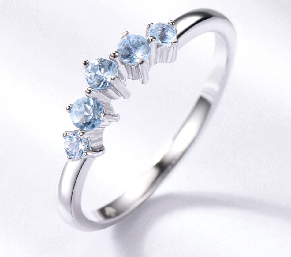 Peridot, Amethyst and Blue Topaz Silver RingRingblue topaz5