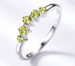 Peridot, Amethyst and Blue Topaz Silver RingRingperidot5