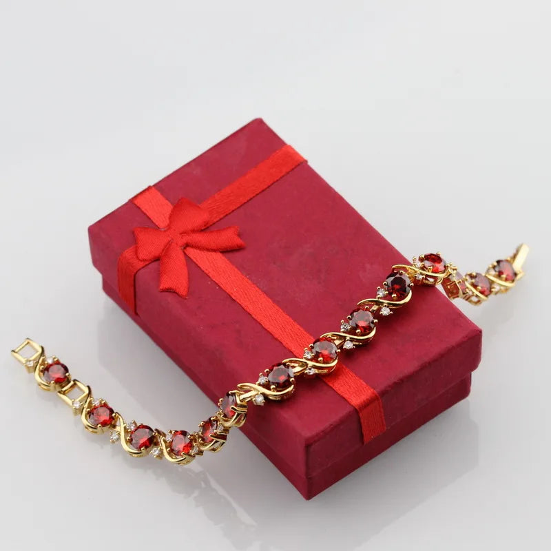 Health Red Garnet Bracelet Jewelry