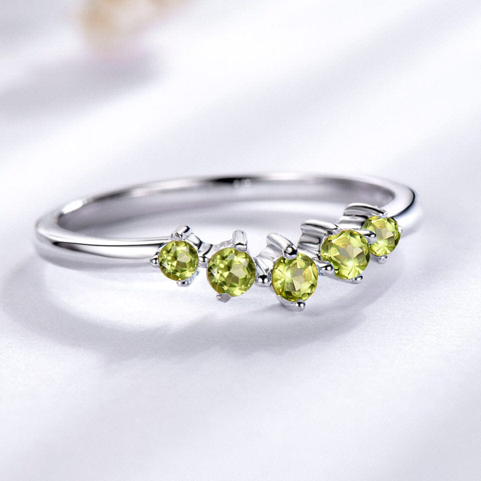 Peridot, Amethyst and Blue Topaz Silver RingRing