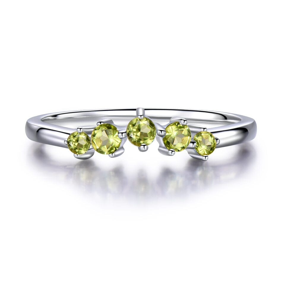 Peridot, Amethyst and Blue Topaz Silver RingRing