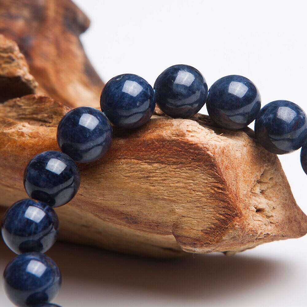 Genuine Natural Blue Sapphire Gemstone Strand BraceletBracelet