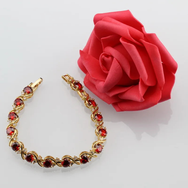 Health Red Garnet Bracelet Jewelry