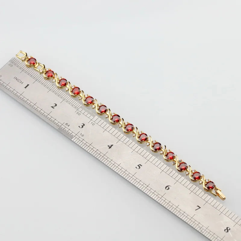 Health Red Garnet Bracelet Jewelry