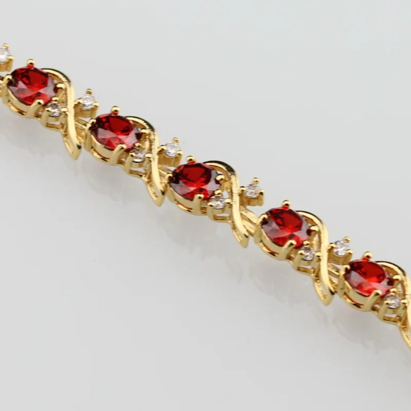 Health Red Garnet Bracelet Jewelry