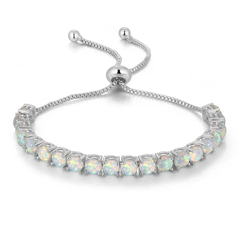 Fire Opal Bracelets Bohemia Silver Plated Fashion Jewelrys BraceletOS593