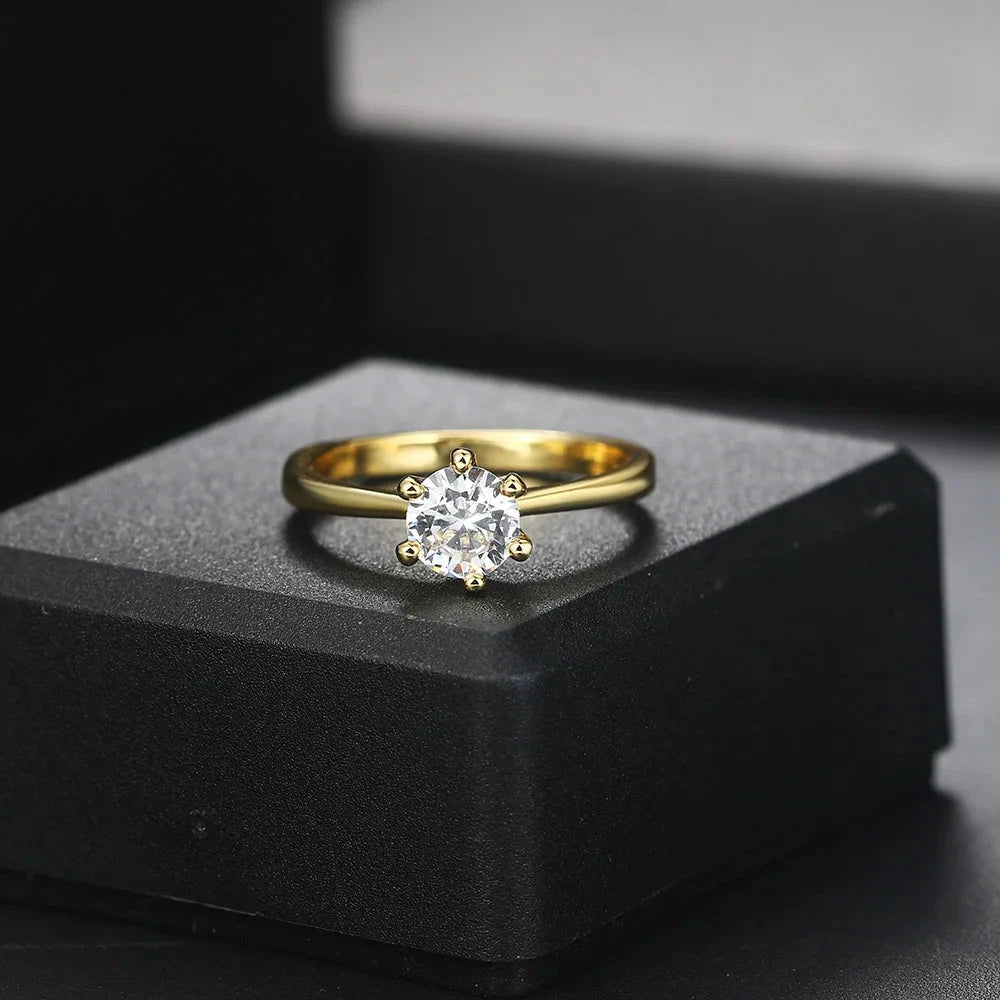 1 Carat Crystal Wedding Ring For Women
