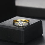 1 Carat Crystal Wedding Ring For Women