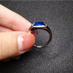 Sapphire White Gold Filled Resizable RingRing