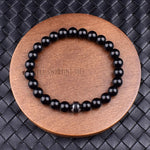 Cylinder Hematite Black Line Turquoises Bracelets Men4