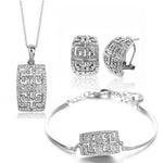 2025 New Design Austria Crystal Jewelry Set For Womensilver set 218