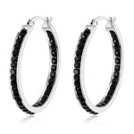 6 Color Small Hoop Earrings with Cubic Zirconia Gold/Silver Plated Stainless Steel EarringFH9067