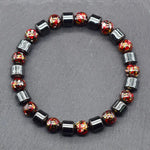 Bohemian Therapeutic Magnetic Hematite Bracelet519cm(7.48inch)