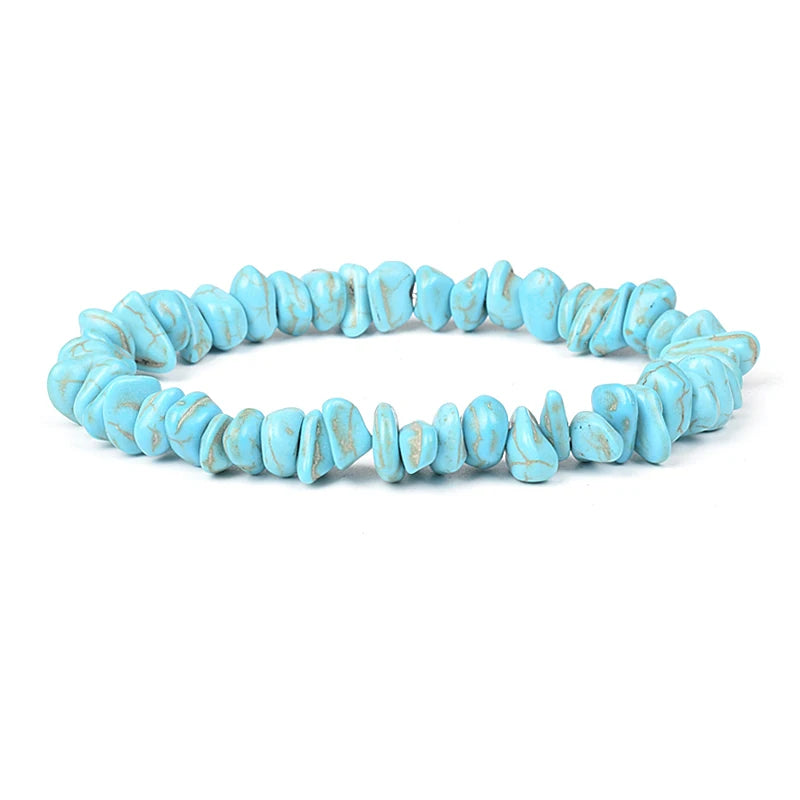 Various Shapes Blue Turquoise Bracelets