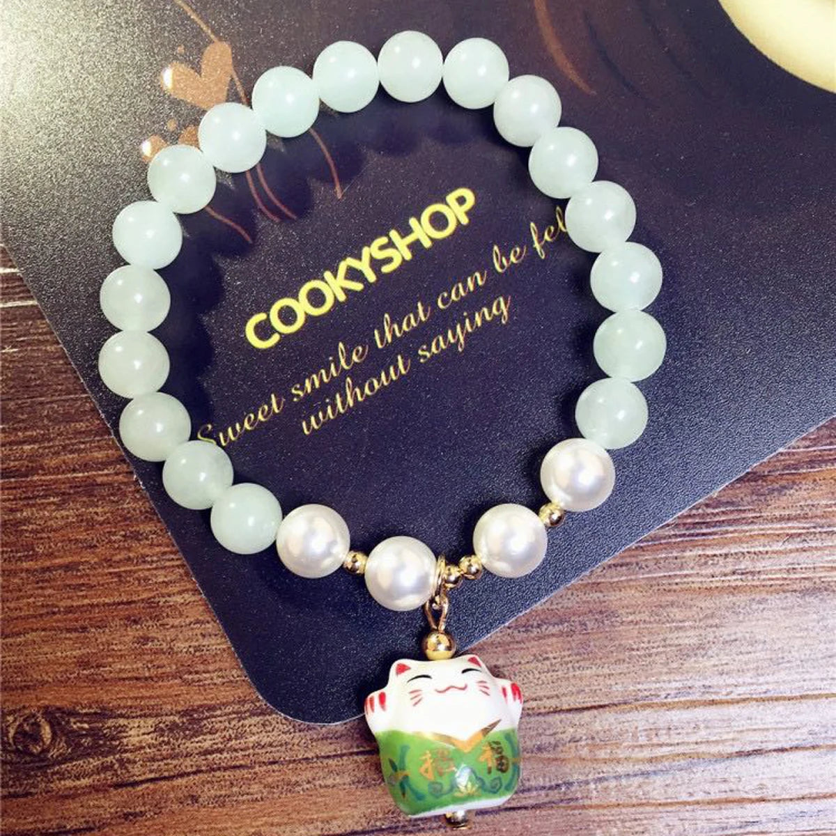 Natural Stone Beads Bracelets Lucky Charm 8mm Blue Turquoises Couple BraceletsGreen