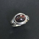 Natural Turquoise Rings 925 Sterling SilverBlack OpalResizable