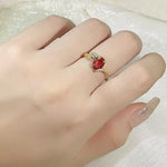 Ruby Solitaire Snakehead RingRing
