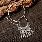 2024 Ethnic Hand Pendant Necklace Vintage TurquoisesNA1014