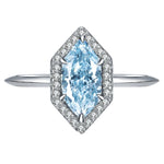 Aquamarine Sapphire Gemstone Engagement Ring for Women