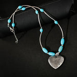 2024 Ethnic Hand Pendant Necklace Vintage TurquoisesNA2411