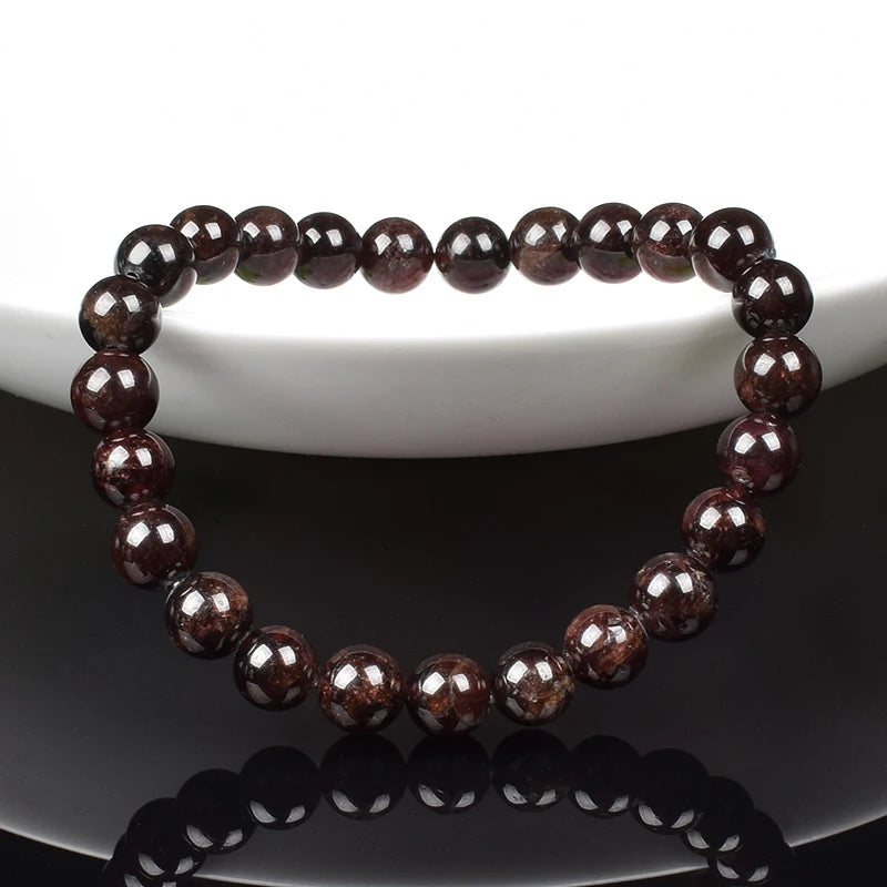 Natural Dark Red Garnet Bracelet