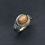 Natural Turquoise Rings 925 Sterling SilverSunstoneResizable