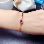 Vintage Natural Burmese Ruby Cuff BraceletBracelet