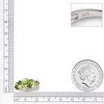 Leaves Design Peridot 925 Sterling Silver RingRing