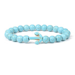 Various Shapes Blue Turquoise Bracelets1617cm-6.7inch