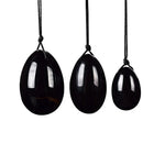 3/4PCs Natural Jade Yoni Eggs Massage Wand Set3PC Obsidian Egg
