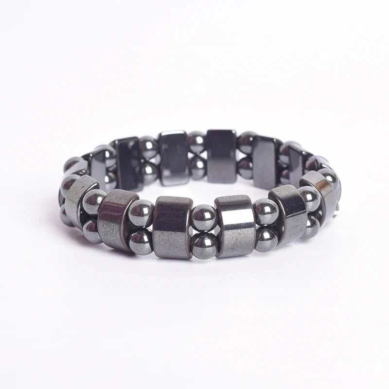Bohemian Therapeutic Magnetic Hematite Bracelet1019cm(7.48inch)