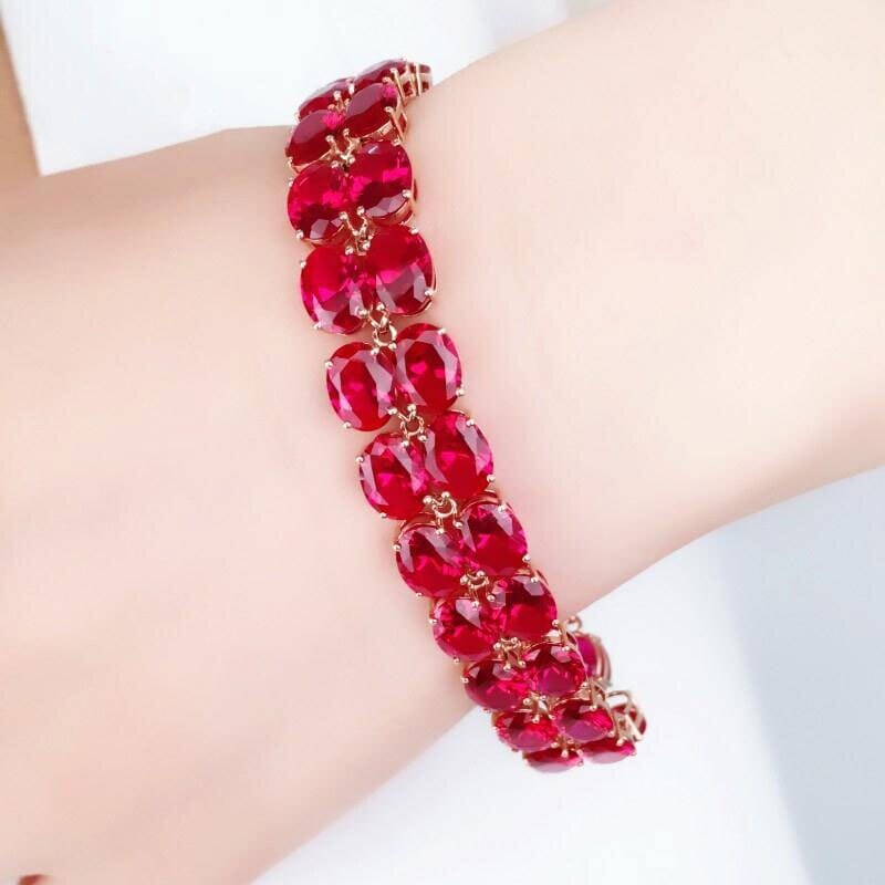 Oval Ruby String Bracelets BraceletBracelets