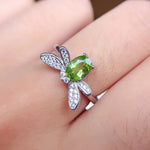 Natural Peridot Gemstone Fashion Rings004resizable