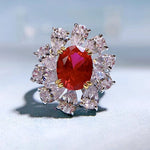 8*10mm Oval Ruby 925 Sterling Silver RingRing5Red Gem