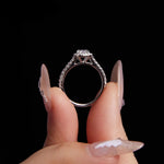 Moissanite Solitaire Engagement Ring for Women