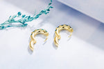 5 Emerald Stones Gold EarringsRing