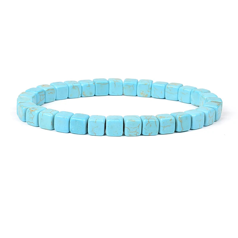 Various Shapes Blue Turquoise Bracelets